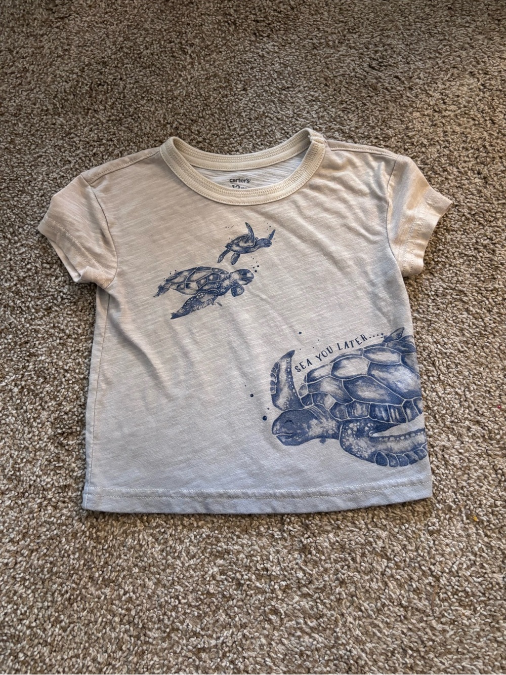 Carter’s Sea Turtle Tee Shirt 12M